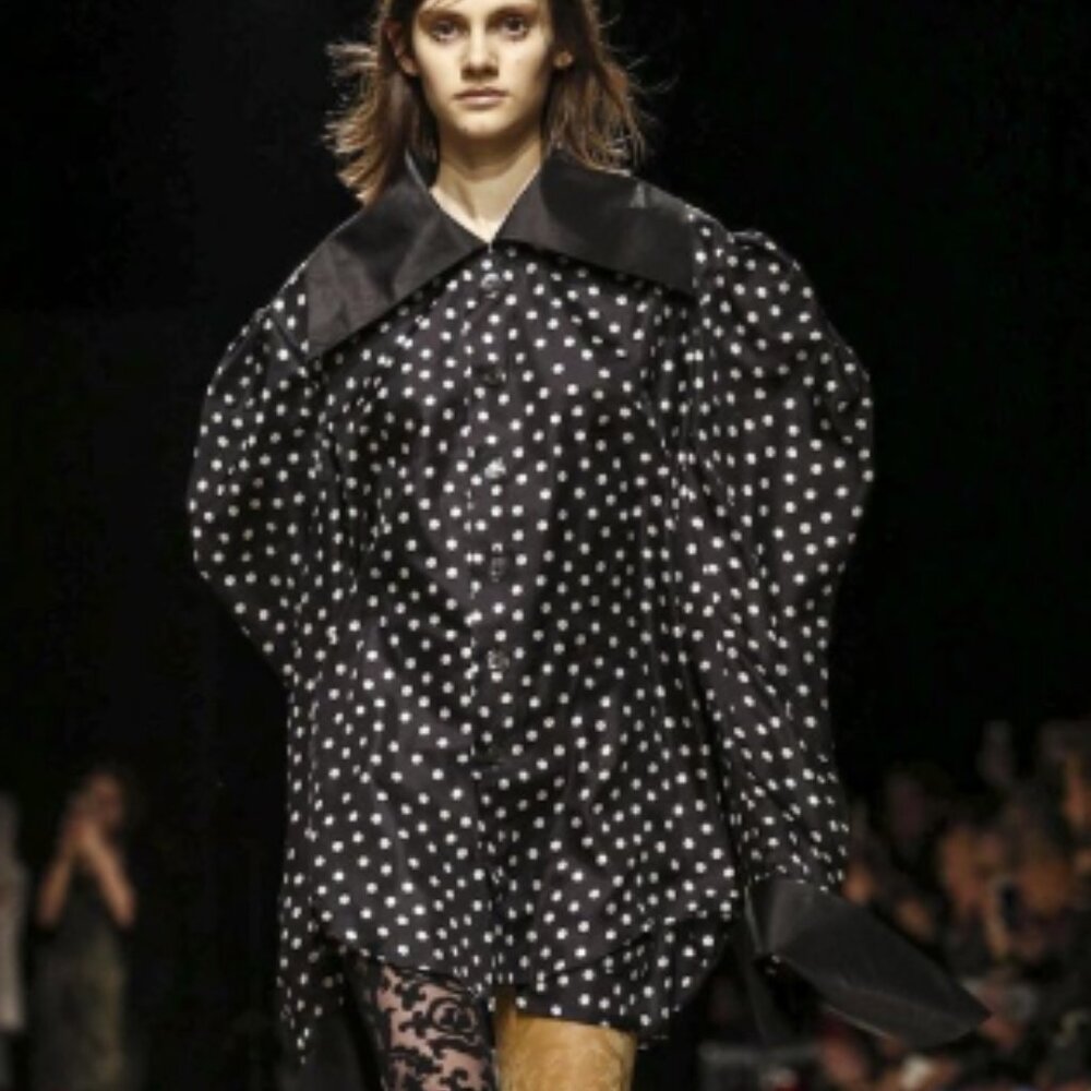 Vivienne Westwood Gold Label AW16 Y.S.L. Silk Polka Dot Blouse IT1 NWT